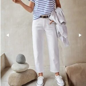 AYR White Straight-Leg Jeans